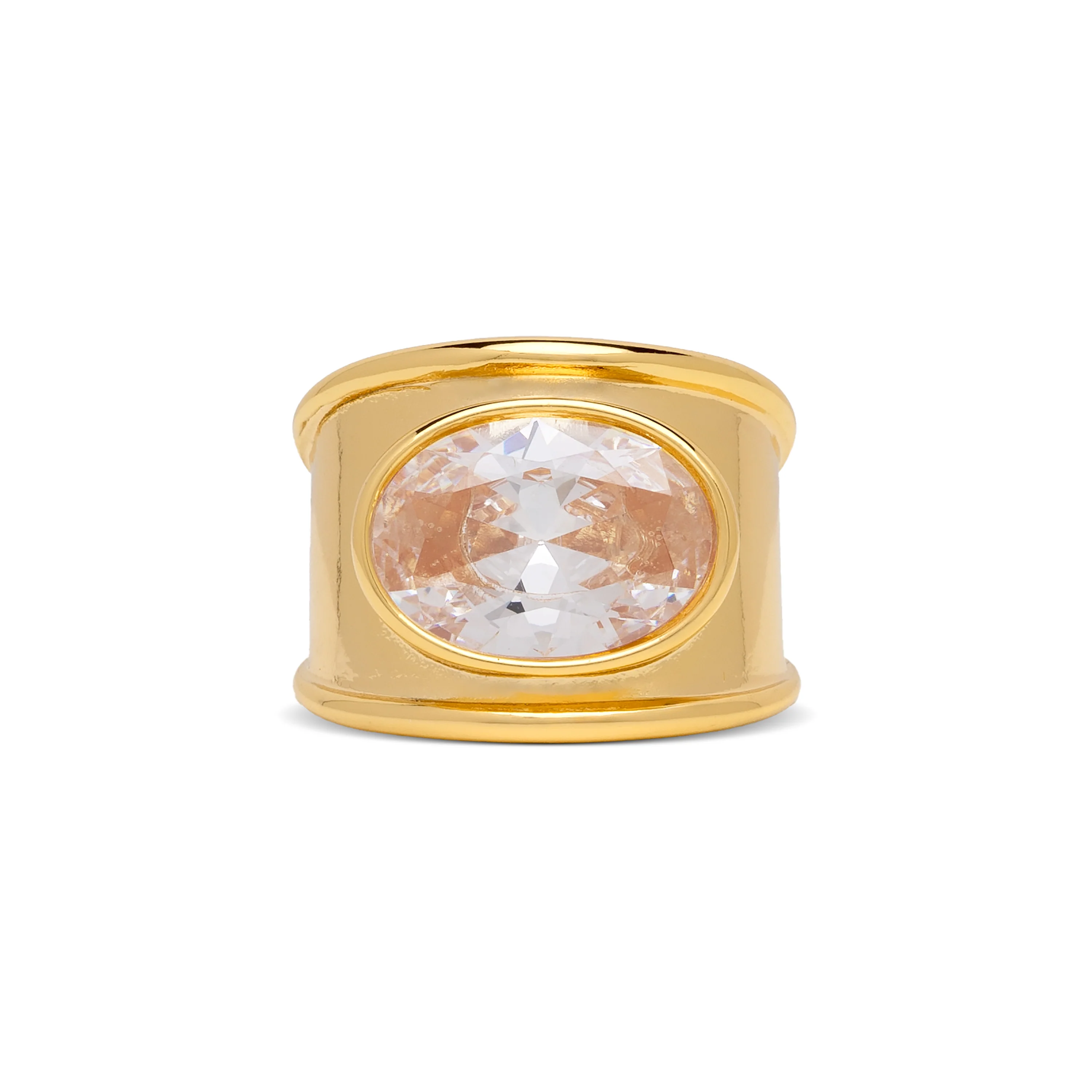 April Chunky Birthstone Ring