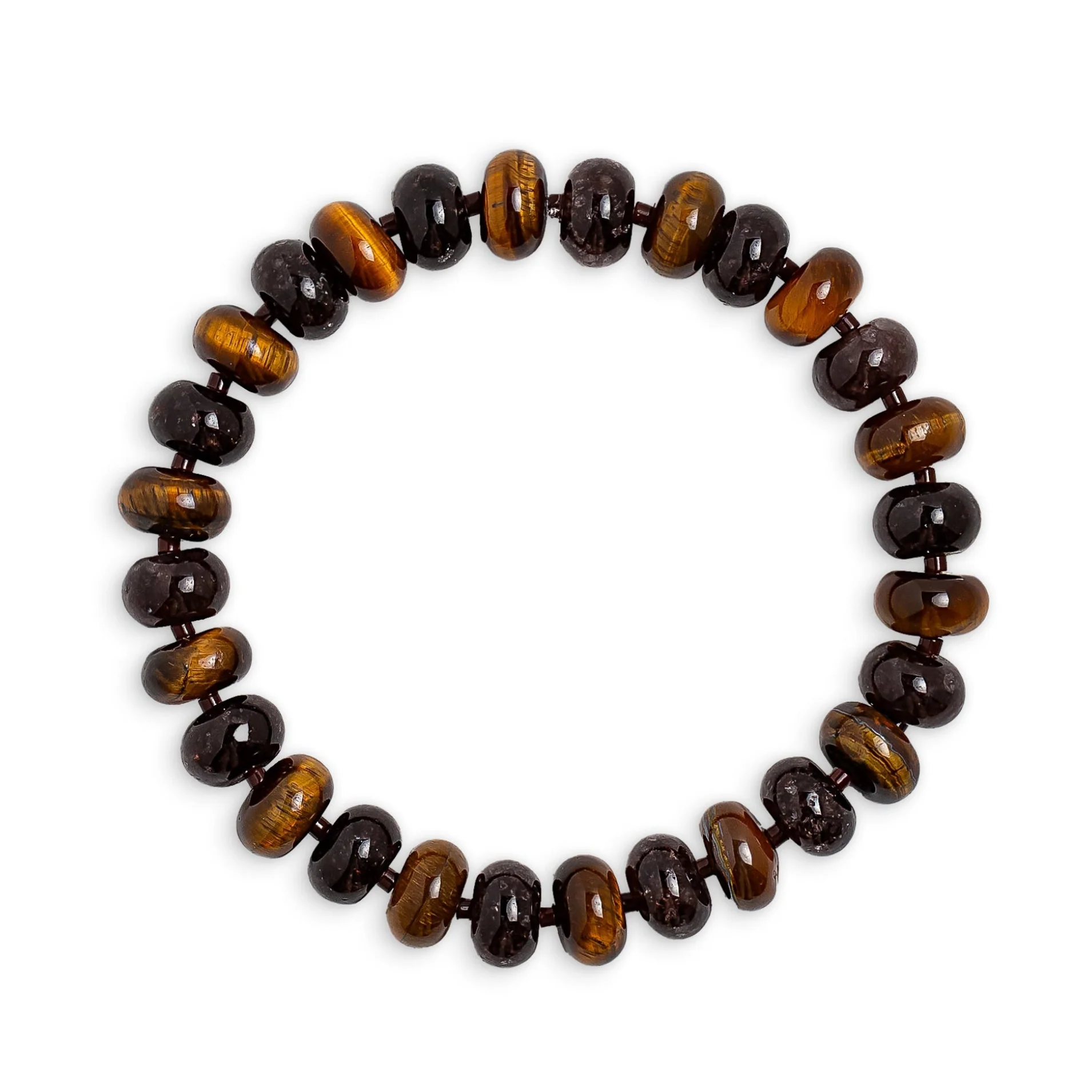 Brown Tiger's Eye Beaded Bracelet