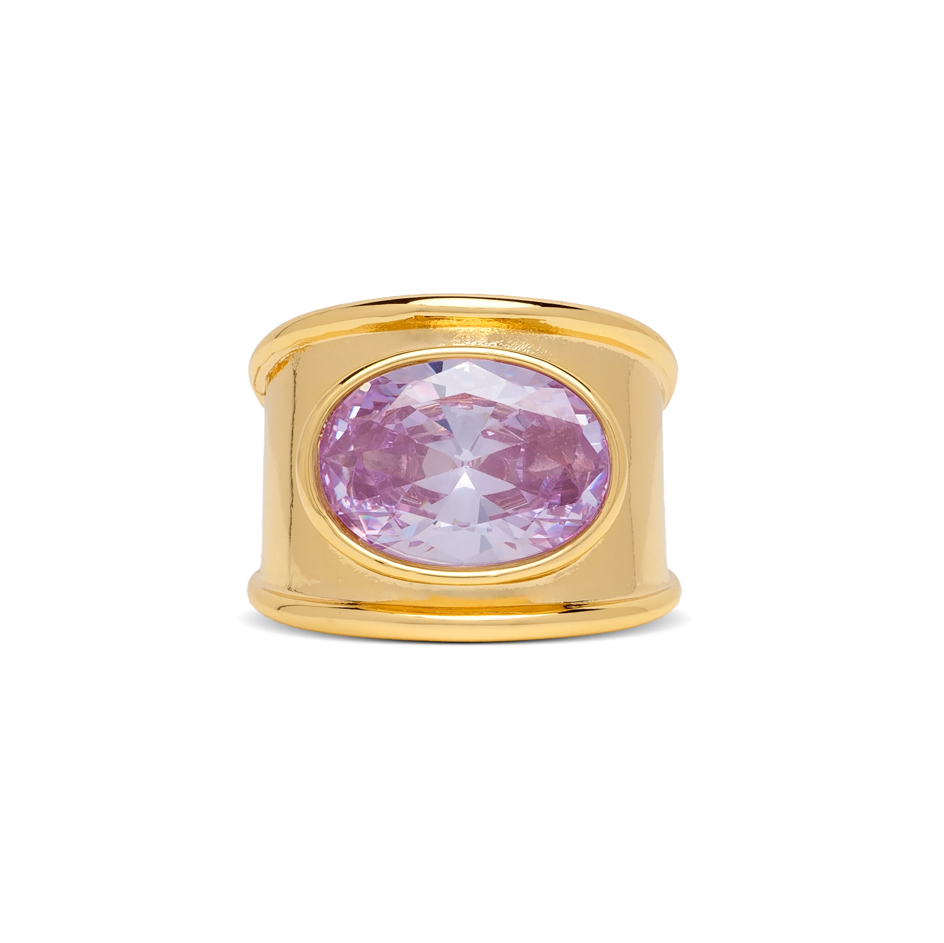February Chunky Birthstone Ring