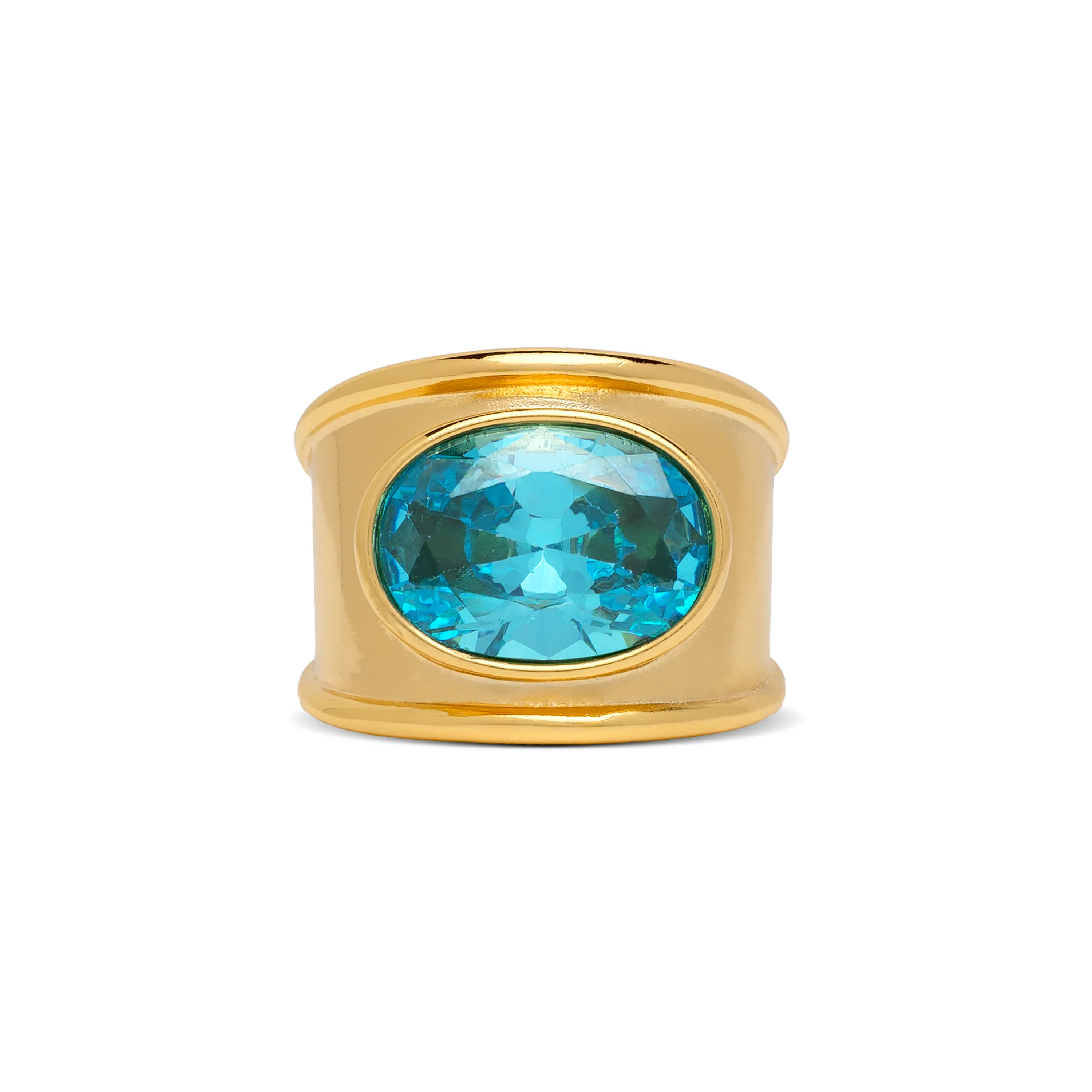 March Chunky Birthstone Ring