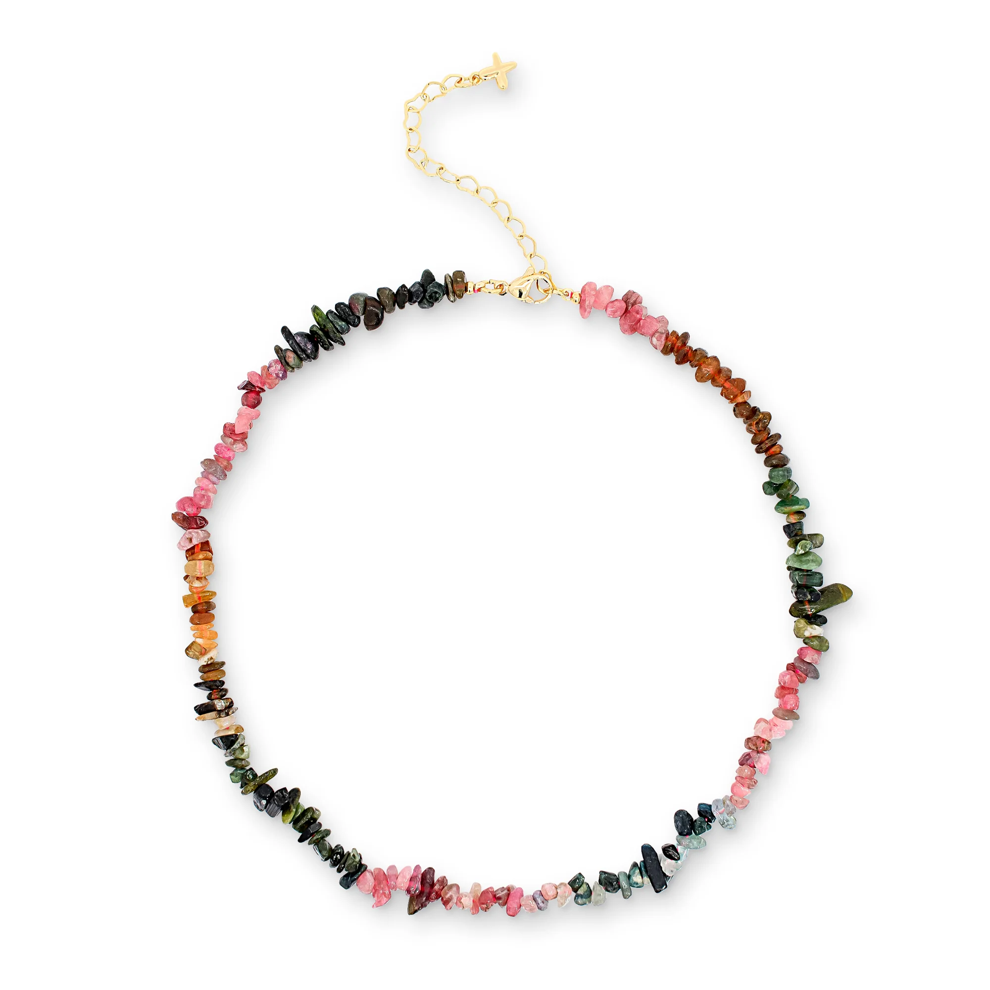 Multicoloured Natural Stone Necklace