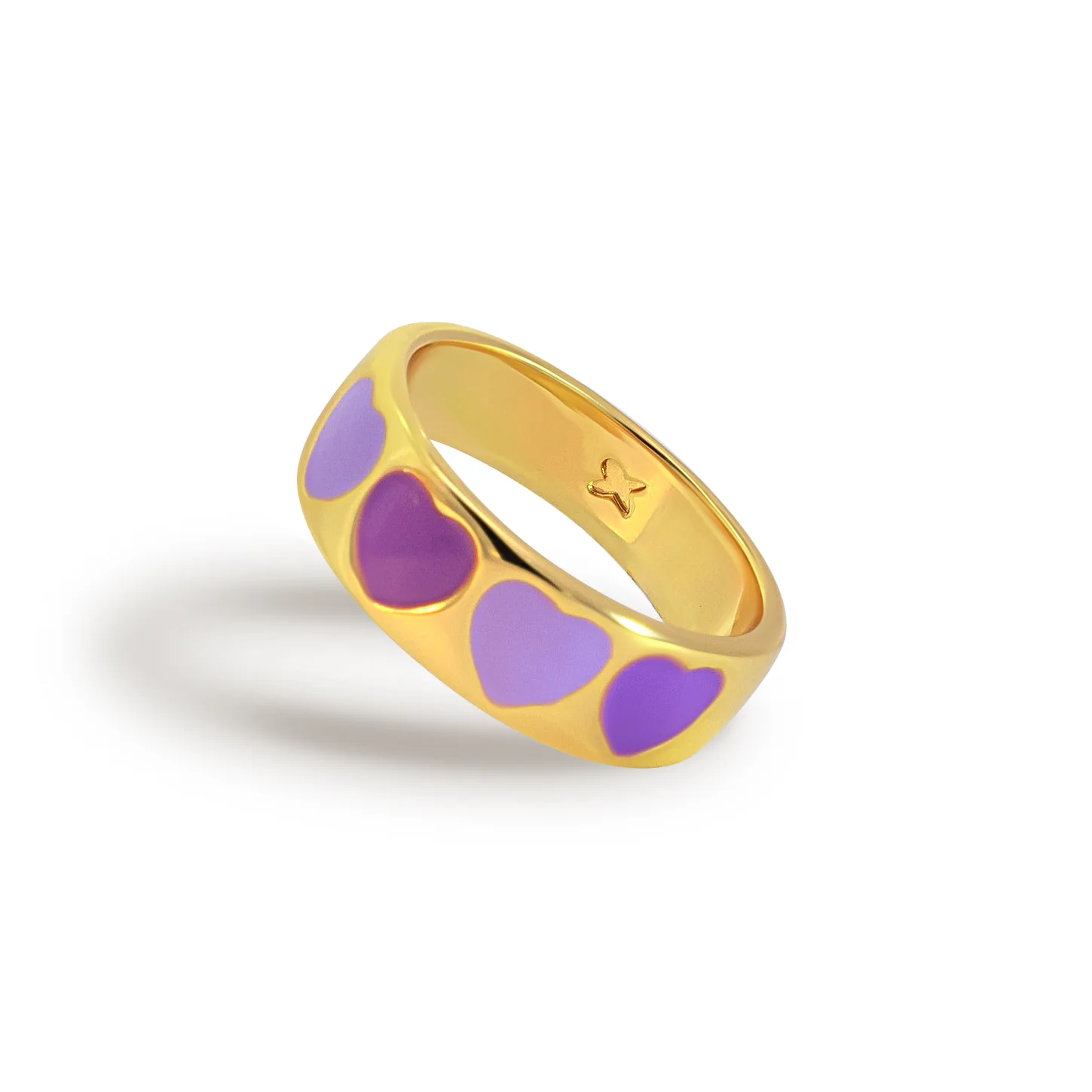 Purple Heart Stacking Ring - Image 5