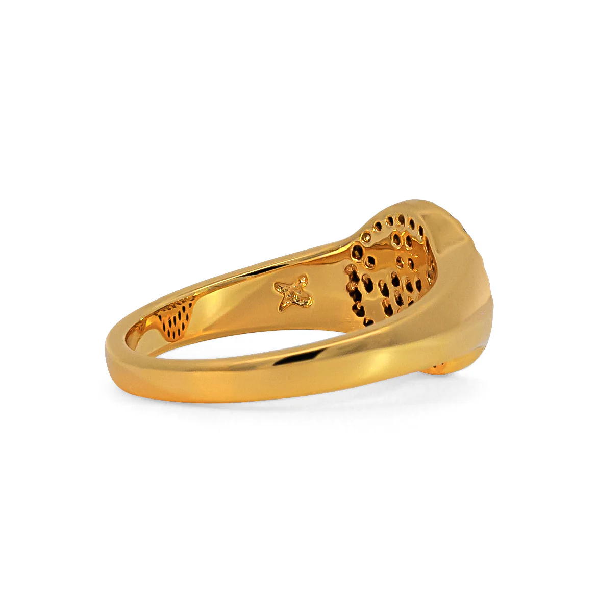 Smiley Face Full Pave Embellished Ring - Image 4